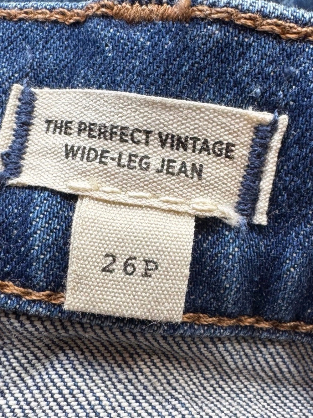 Madewell The Perfect Vintage Wide Leg Jeans - size 26P - Picture 4 of 6